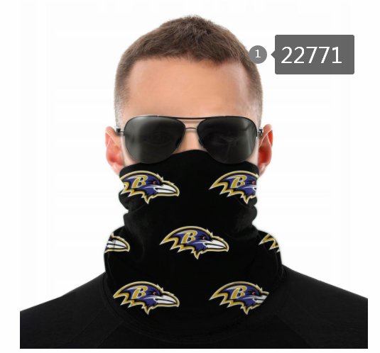 2021 NFL Baltimore Ravens 154 Dust mask with filter